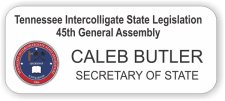 (image for) Tennessee Intercollegiate State Legislature White Rounded Corners badge