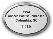 (image for) YWA Antioch Baptist Church Inc. Executive Silver Oval badge