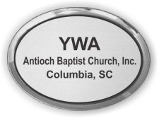 (image for) YWA Antioch Baptist Church Inc. Oval Executive Silver badge
