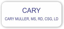 (image for) Cary Muller White Rounded Corners badge