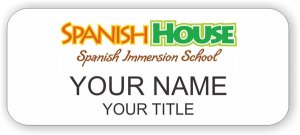 (image for) Spanish House White Rounded Corners badge