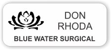 (image for) BLUE WATER SURGICAL Standard White badge