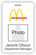 (image for) McDonald's Photo Id - Vertical badge Style A