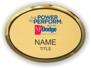 (image for) NP Dodge Real Estate Oval Executive Gold badge