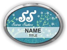 (image for) Soiree Sisters Oval Silver badge