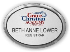 (image for) Grace Christian Academy Oval Executive Silver badge