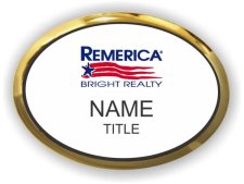 (image for) Remerica Bright Realty Oval Executive Gold Other badge
