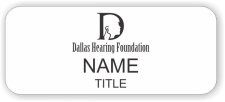(image for) Dallas Hearing Foundation Standard White badge