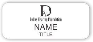 (image for) Dallas Hearing Foundation Standard White badge