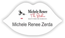 (image for) Michele Renee The Studio Shaped White badge