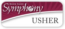 (image for) Rogue Valley Symphony White Rounded Corners badge