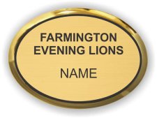 (image for) Farmington Evening Lions Oval Executive Gold badge