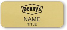 (image for) Denny's Gold Round Corners badge