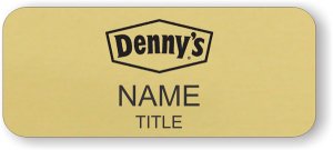 (image for) Denny\'s Gold Round Corners badge