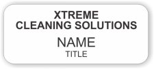 (image for) Xtreme Cleaning Solutions Standard White badge