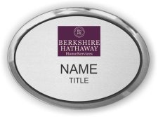 (image for) Berkshire Hathaway Oval Executive Silver Badge - Cabernet Logo