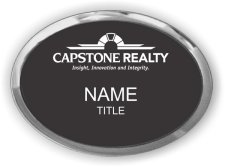(image for) Capstone Realty Oval Executive Silver Other badge