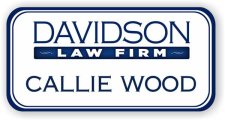 (image for) Davidson Law Firm White Rounded Corners badge