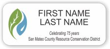(image for) San Mateo County Resource Conservation District Standard White badge