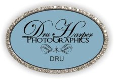 (image for) DRU HARPER PHOTOGRAPHICS Oval Bling Silver Other badge