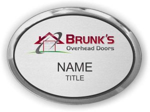 (image for) Brunk\'s Overhead Doors Oval Executive Silver badge