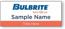 (image for) Bulbrite Standard White Square Corner badge
