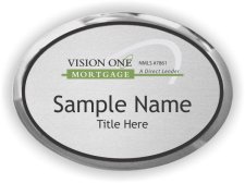 (image for) Vision One Oval Executive Silver badge
