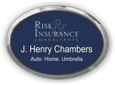(image for) Risk & Insurance Consultants Oval Executive Silver Other badge