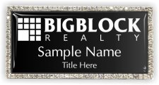 (image for) Big Block Realty Bling Silver Other badge