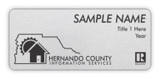 (image for) Hernando County Information Services Shaped Silver badge