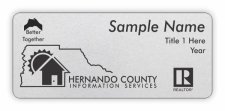 (image for) Hernando County Association of Realtors Shaped Silver badge