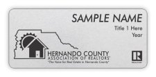 (image for) Hernando County Association of Realtors Shaped Silver badge