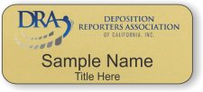 (image for) Deposition Reporters Association Standard Gold badge