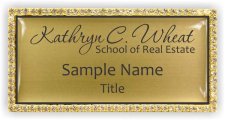 (image for) Kathryn C. Wheat School of Real Estate Bling Gold badge