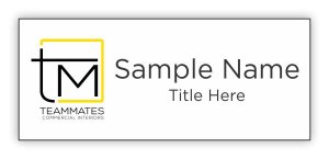 (image for) Teammates Commercial Interiors Standard White Square Corner badge