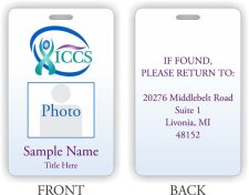 (image for) Independent Community Care Service Photo ID Vertical Double Sided badge