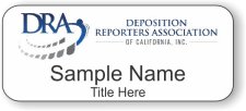 (image for) Deposition Reporters Association Standard White badge