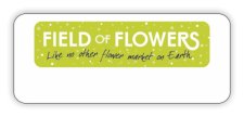 (image for) Field of Flowers Logo Only White badge