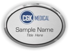 (image for) CGK Medical Oval Executive Silver badge