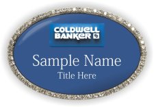 (image for) Coldwell Banker 3d Logo Oval Bling Silver Other badge