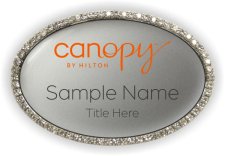 (image for) Canopy Oval Bling Silver badge