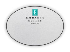 (image for) Embassy Suites Logo Only Oval Silver badge