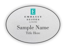 (image for) Embassy Suites Oval Silver badge