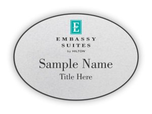 (image for) Embassy Suites Oval Silver badge