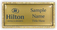 (image for) Hilton Hotels & Resorts Bling Gold badge