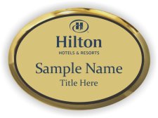 (image for) Hilton Hotels & Resorts Oval Executive Gold badge