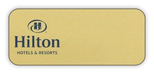 (image for) Hilton Hotels & Resorts Logo Only Standard Gold badge