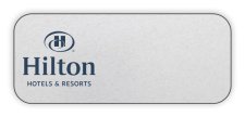 (image for) Hilton Hotels & Resorts Logo Only Standard Silver badge