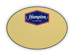 (image for) Hampton Logo Only Oval Gold badge