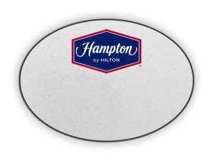 (image for) Hampton Logo Only Oval Silver badge